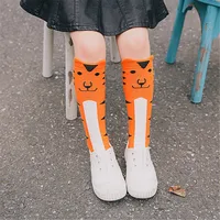 Baby Girl Socks Knee Long Hosiery Cartoon Fox leg warmer Cotton Knee Socks Kid Clothing unisex Toddler Boot Socks 0 To 6 Year 3