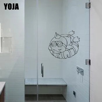 

YOJA 26x28.9CM Funny Duck Bathroom Gass Decal Home Wall Sticker Decoration G2-0263