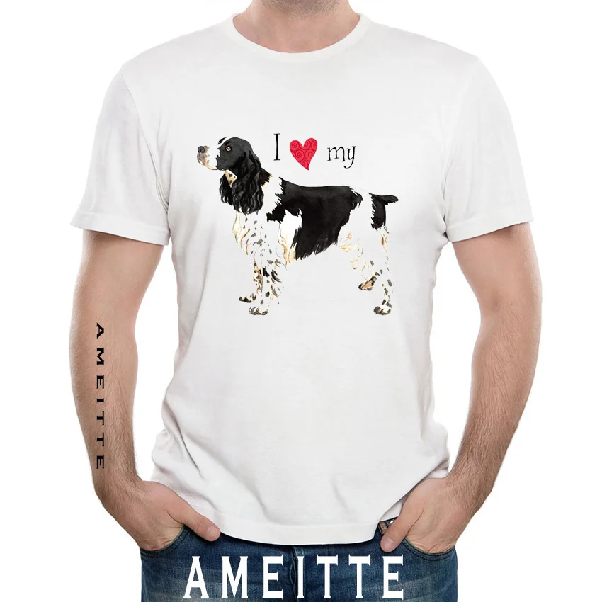 Tee Shirt On Red Love My Boykin Spaniel T Shirt Sweatshirts