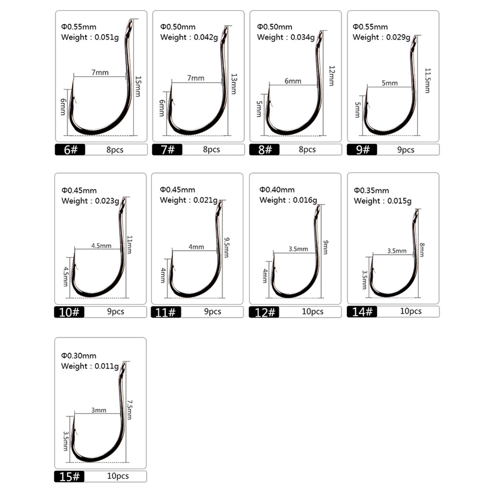 FTK кольцо для глаз рыболовный крючок 8-10/размер партии 6-15# с заусенцами изогнутые рыболовные снасти для ловли нахлыстом крючок рекламные кальмарные рыболовные снасти