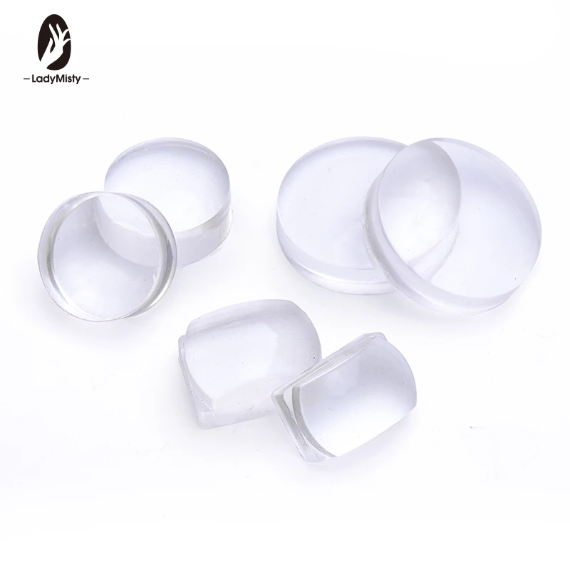

Silicones Stamping Stamper With Scraper Jelly Nail Stamper Manicure Stamp For Stamping Template Tools Colorful Handle Nail Art