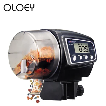

Large Capacity Automatic Fish Feeder 100mL Electronic Fish Tank Aquarium Digital LCD Timer Fish Food Feeder Dispenser Tools