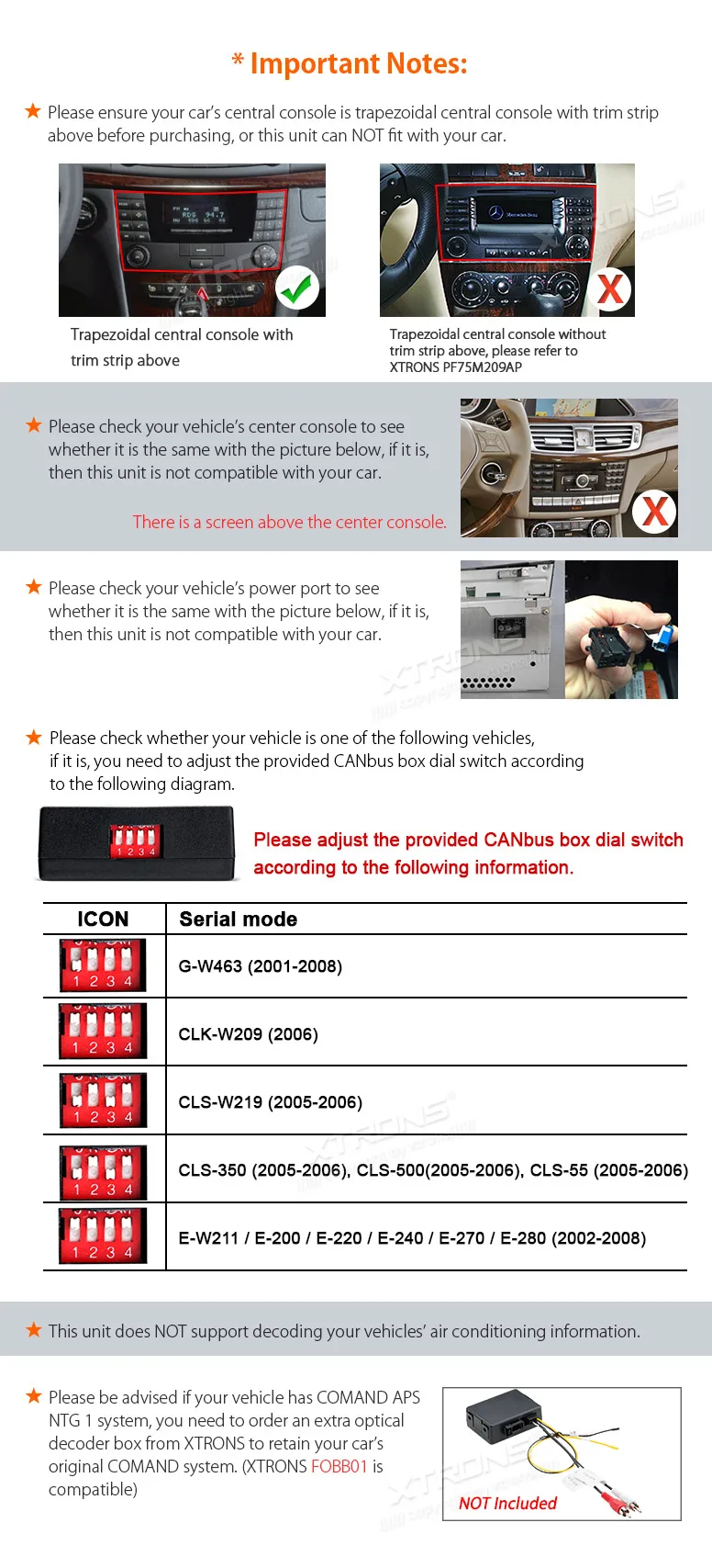 Top XTRONS 7 inch 2 din Radio Car DVD Player CANbus GPS Navigation for Mercedes Benz E-Class W211 E200 E220 E240 E270 E280 2002-2008 3 Top XTRONS 7 inch 2 din Radio Car DVD Player CANbus GPS Navigation for Mercedes Benz E-Class W211 E200 E220 E240 E270 E280 2002-2008 3