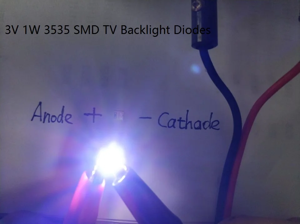Диоды для подсветки телевизора 50 шт. 3535 SMD светодиодный 1 Вт 3 в 2 6 В холодный белый