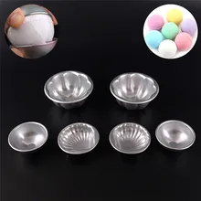 6 шт./3 комплекта формы для бомбы для ванной из алюминиевого сплава, шаровые формы для бомбы для ванной, формы для выпечки тортов, кондитерских изделий