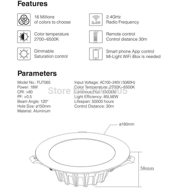 Rgb Light Remote Downlight Rgb Remote Remote Control Downlights