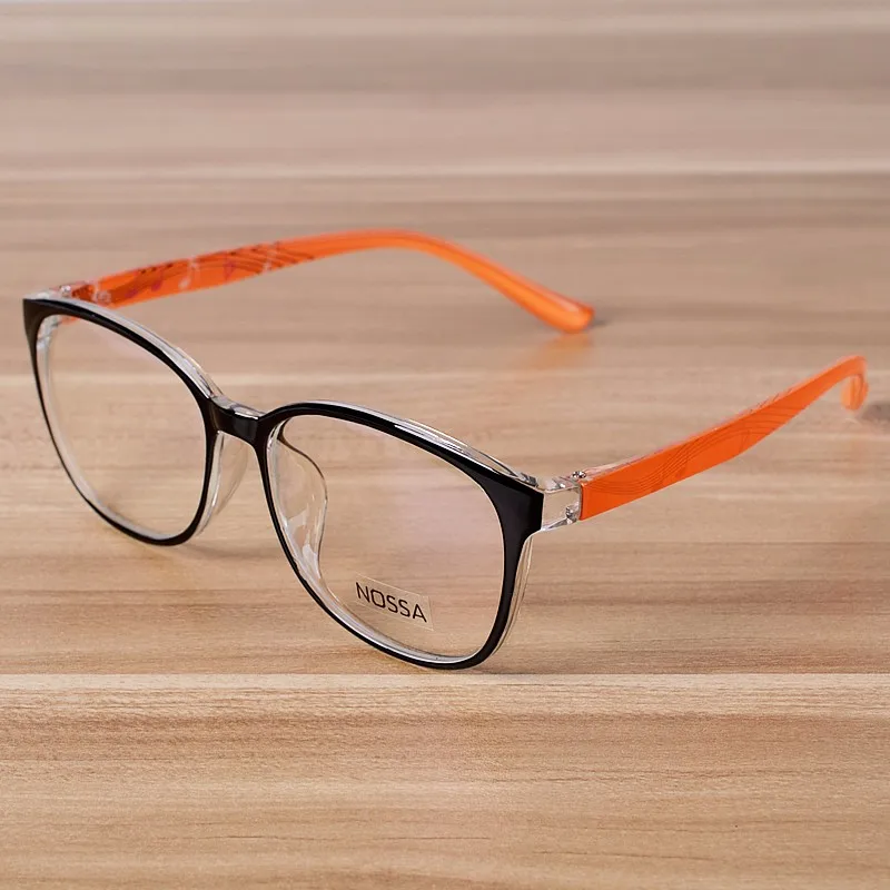 NOSSA Orange Clear Fashion Glasses Women & Men's Myopia Glasses Frames