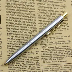 Новый высокое качество BAOER 37 из нержавеющей стали Кнопка серебро золото клип шариковая ручка