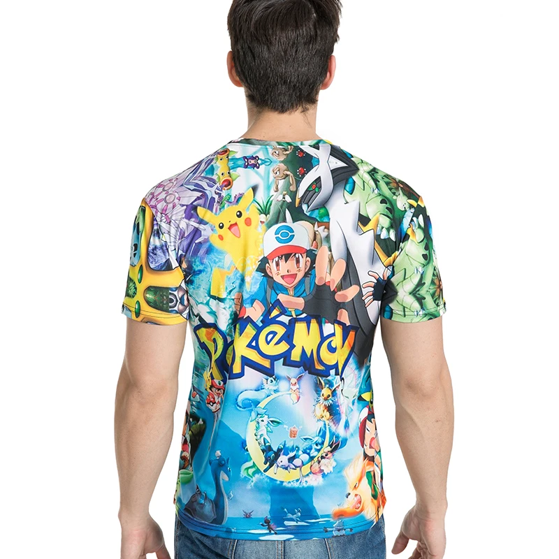 New fashion summer short men t shirt brand clothing pokemon printing comfortable male t-shirt tshirt men clothing New fashion summer short men t shirt brand clothing pokemon printing comfortable male t-shirt tshirt men clothing
