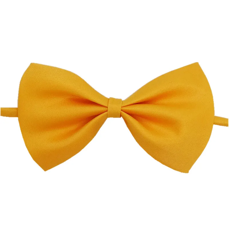 Простые детские галстуки-бабочки из полиэстера, галстуки-бабочки, детские галстуки для мальчиков и девочек, смокинг, бантики для собак - Цвет: gold