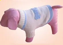 Free shipping pet dog puppy sweater bone cat kitten sweaters blue white color xs s m l xl