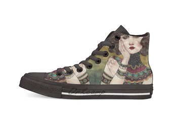 

Klimt Muses 5 Casual High Top Canvas shoes sneakers For Drop shipping