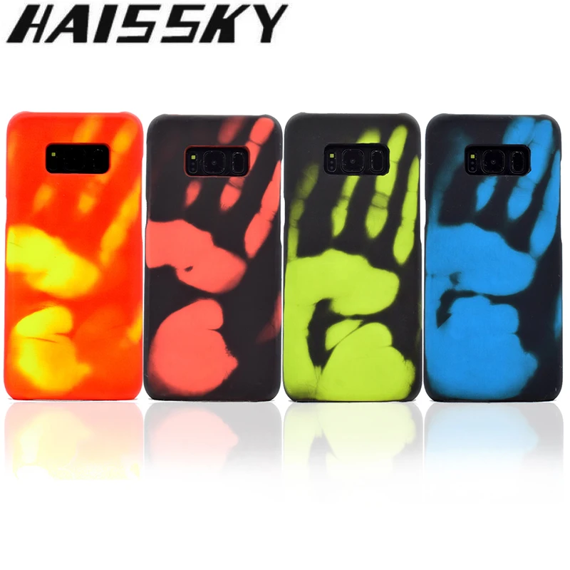 Чехол для телефона Haissky с термодатчиком Samsung S10e S10 S9 S8 S7 edge термочувствительный