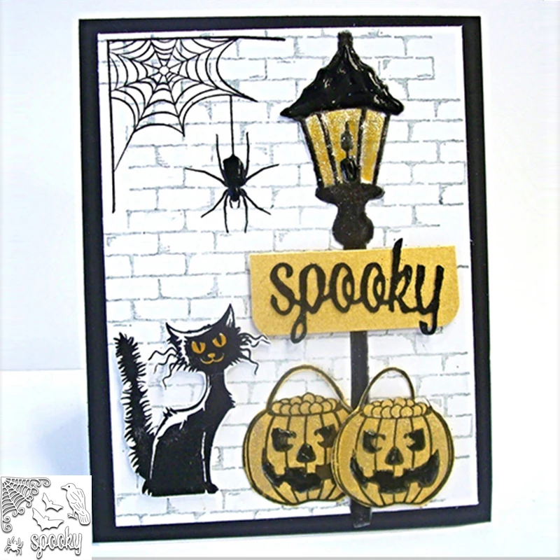 

Spooky Metal Cutting Dies New Stencils for DIY Scrapbooking DIY Paper Cards Craft Making and Craft Fun Decoration Halloween