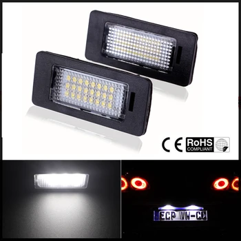 

2XLED License Plate Lights SMD3528 6000K Number Plate Light For BMW E82 E88 E90 E92 E93 E39 E60 Sedan M5 E70 X5 E71 E72 X6