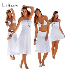 

Bikini Cover-ups S-XL Women Swimwear Bathing Suit One Piece Beach Dress Sheer Bikini Cover Up May Female Beach Cangas Beachwear
