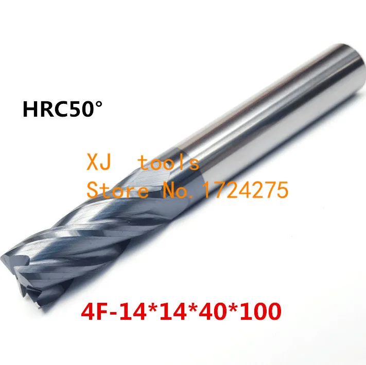 

HRC50 4F-14*14*40*100 Alloy Carbide Milling Tungsten Steel Milling Cutter End Mill coating:nano,The Lather,boring Bar,machine