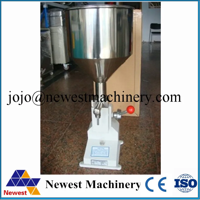 

Food filling machine Manual hand pressure stainless paste dispensing liquid packaging equipment sold cream machine 0 ~ 50ml