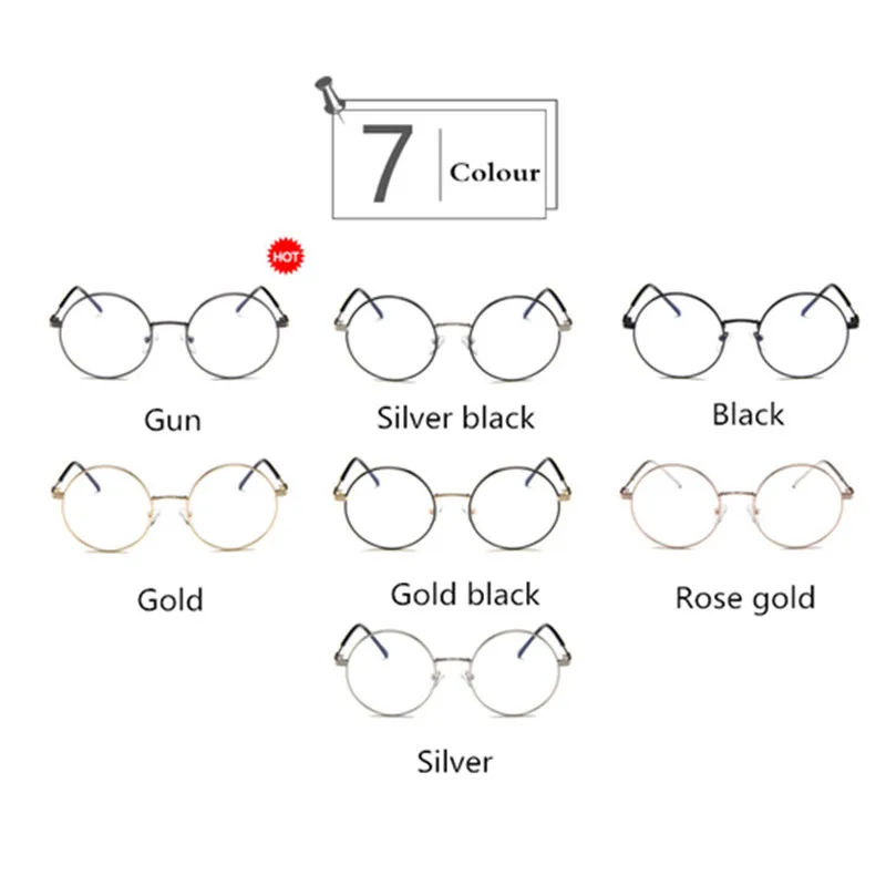 Дизайнер женские стеклянные es оптические оправы металлические круглые стеклянные es оправы прозрачные линзы очки черное серебро золото глаз Стекло