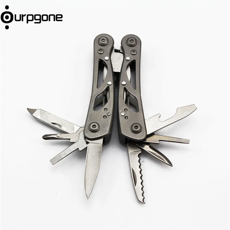 

New Silver Multi Tool Pliers Knife Portable Outdoor Camping Survival Knife Gear Multi-tool EDC Kit For GANZO 2015S