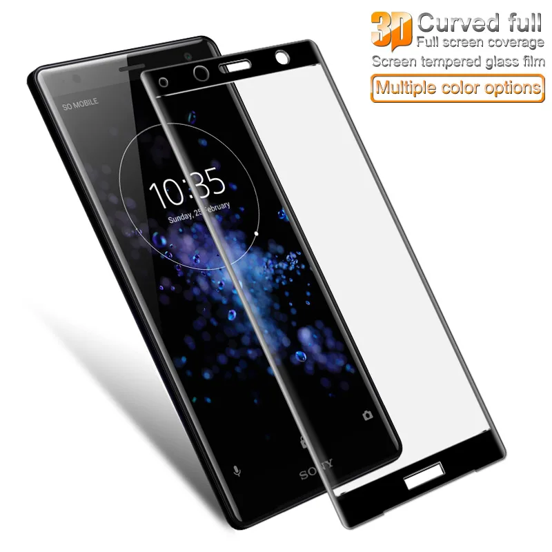 IMAK 3D Изогнутые Круглый Край Закаленное Стекло для sony Xperia XZ2 компактный полное