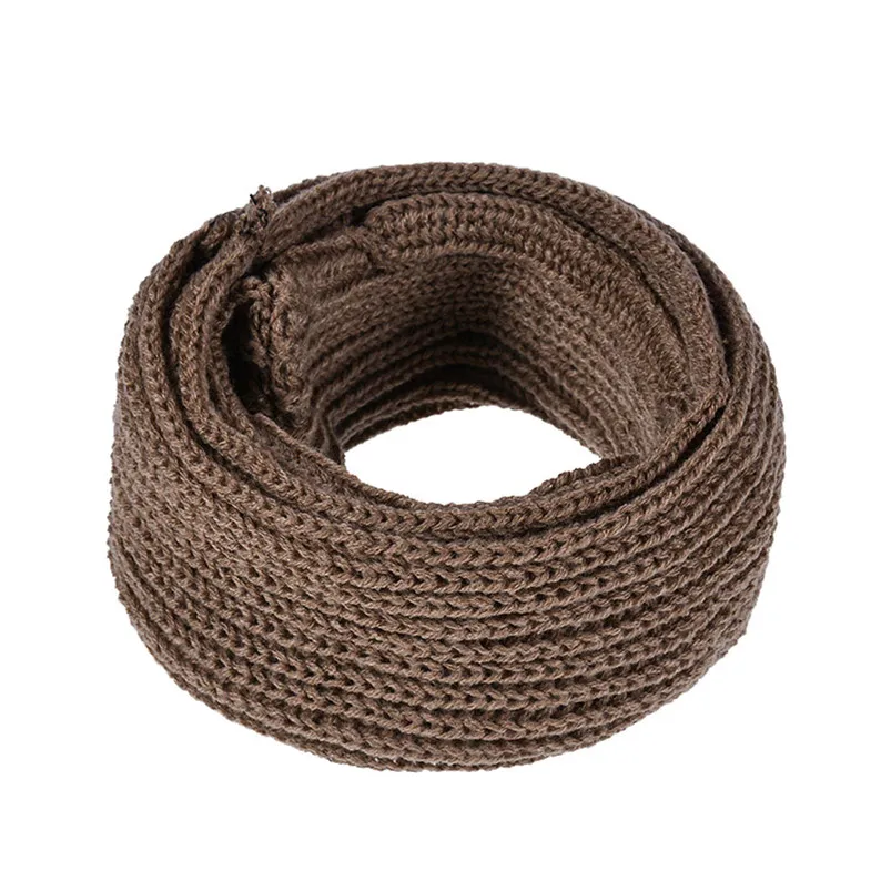 Soft Men Women Scarf Winter Warm Scarves Wrap Knitted Collar Circle Shawl Knitted Sleeves Couple Bib women scarf D20 (12)