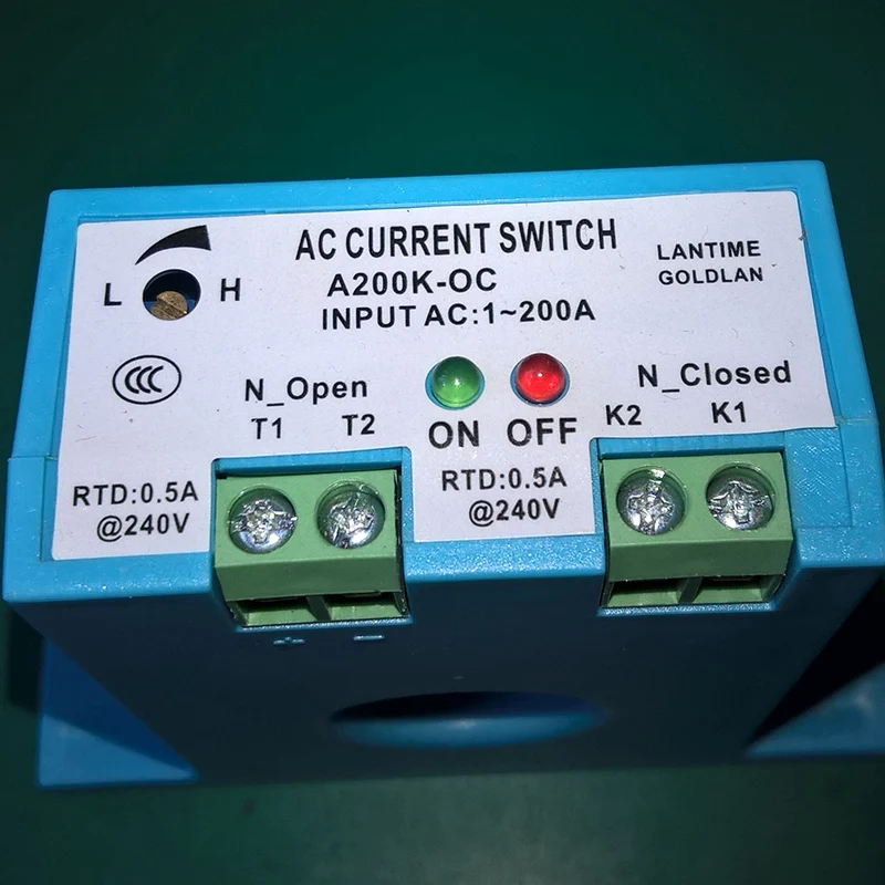 

Normally Open Normally Closed Dual-group AC Current-isolated Inductive Switch Current Monitor Transformer Relay