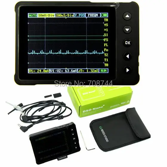 

DSO Nano V3 Digital Oscilloscope USB Handheld Oscilloscopes Kit 200KHZ Analog Bandwidth Osciloscopio Cheaper Than DSO203 DS203