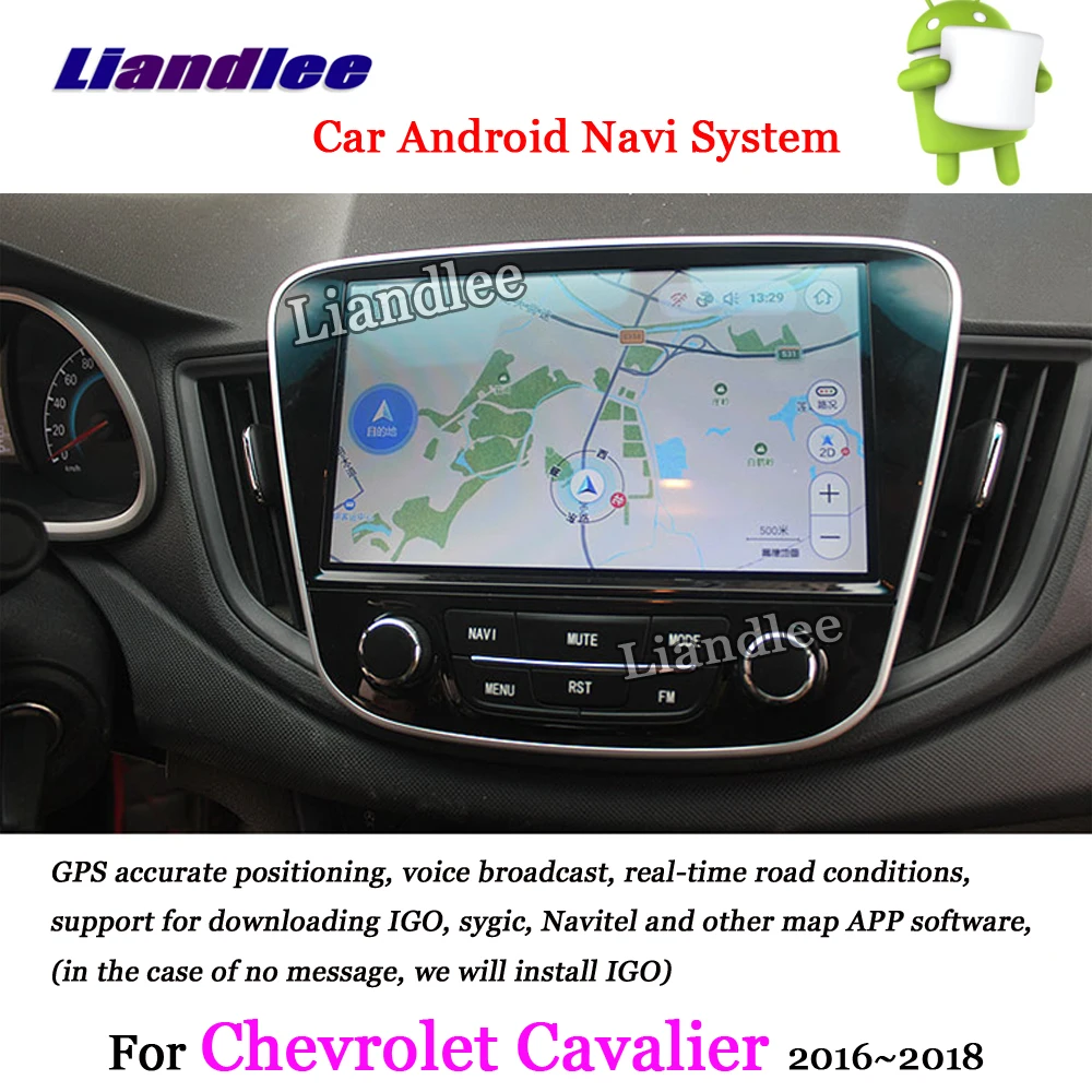 Perfect Liandlee Android For Chevrolet Cavalier Sedan 2016~2018 Stereo Radio Carplay Camera TV BT Wifi GPS Navi Navigation Multimedia 5