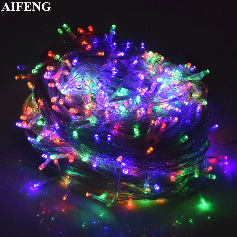 

AIFENG Light String 20M 30M 50M 100M Garland 200Leds 400Leds 500Leds Light String For Christmas Wedding Party Holiday Decoration