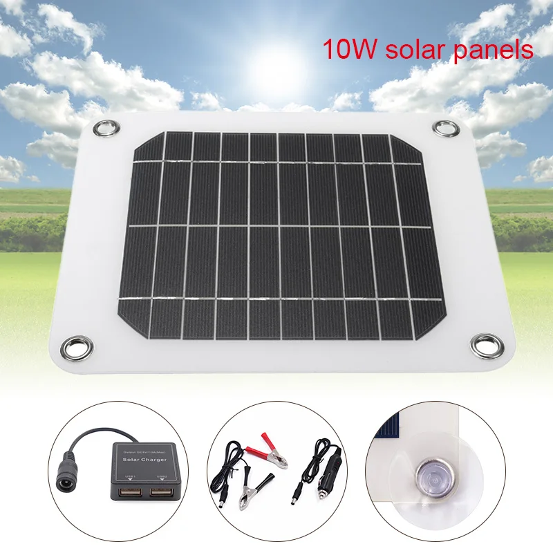 

10W Solar Panel Portable Power Board Charging Mobile Phone for Outdoor Travelling SKD88