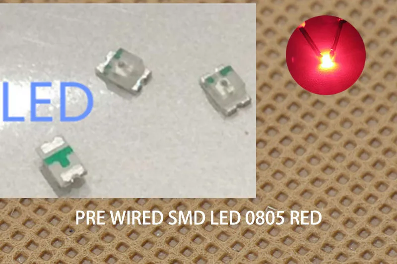 2000 шт./лот для 100% нового красного 0805 SMD чип светодиодный красный - Цена: 752,46 руб. / набор