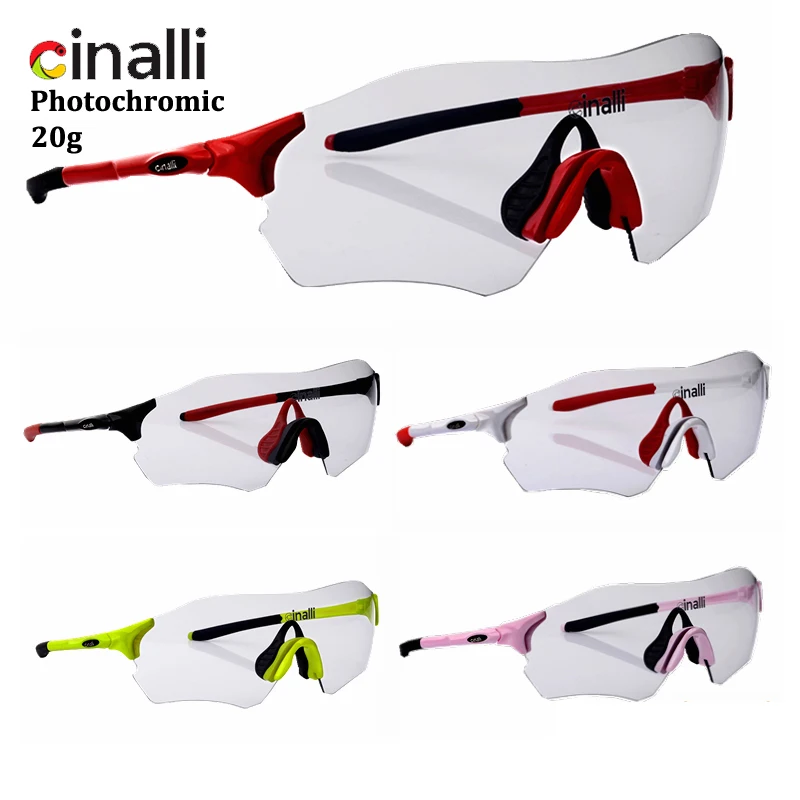 

cycling glasses CINALLI C-098 Photochromic cycling sunglasses Cycling Racing Googles Protective TR90 Frame Polycarbonate