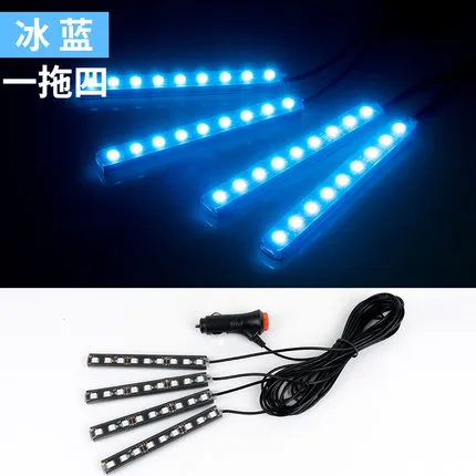 

12V Car LED Strip Light LED Car Decorative Atmosphere Light Automobiles Interior Foot Lamp Cigarette LED Decoration Lamp