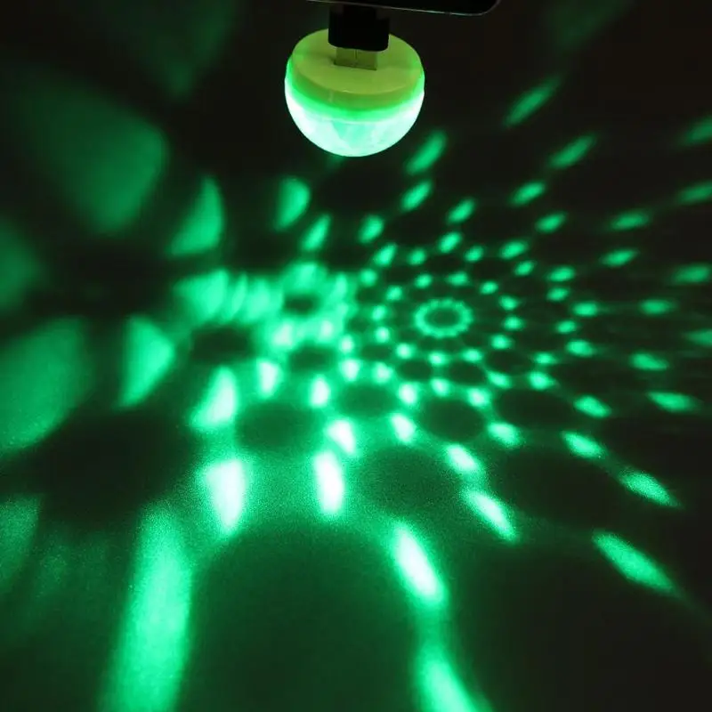 Mini-USB светодиодный вечерние свет музыка мяч огни Цвет изменение с Музыка DJ Light этап для рождественской вечеринки стробоскоп этап лампы