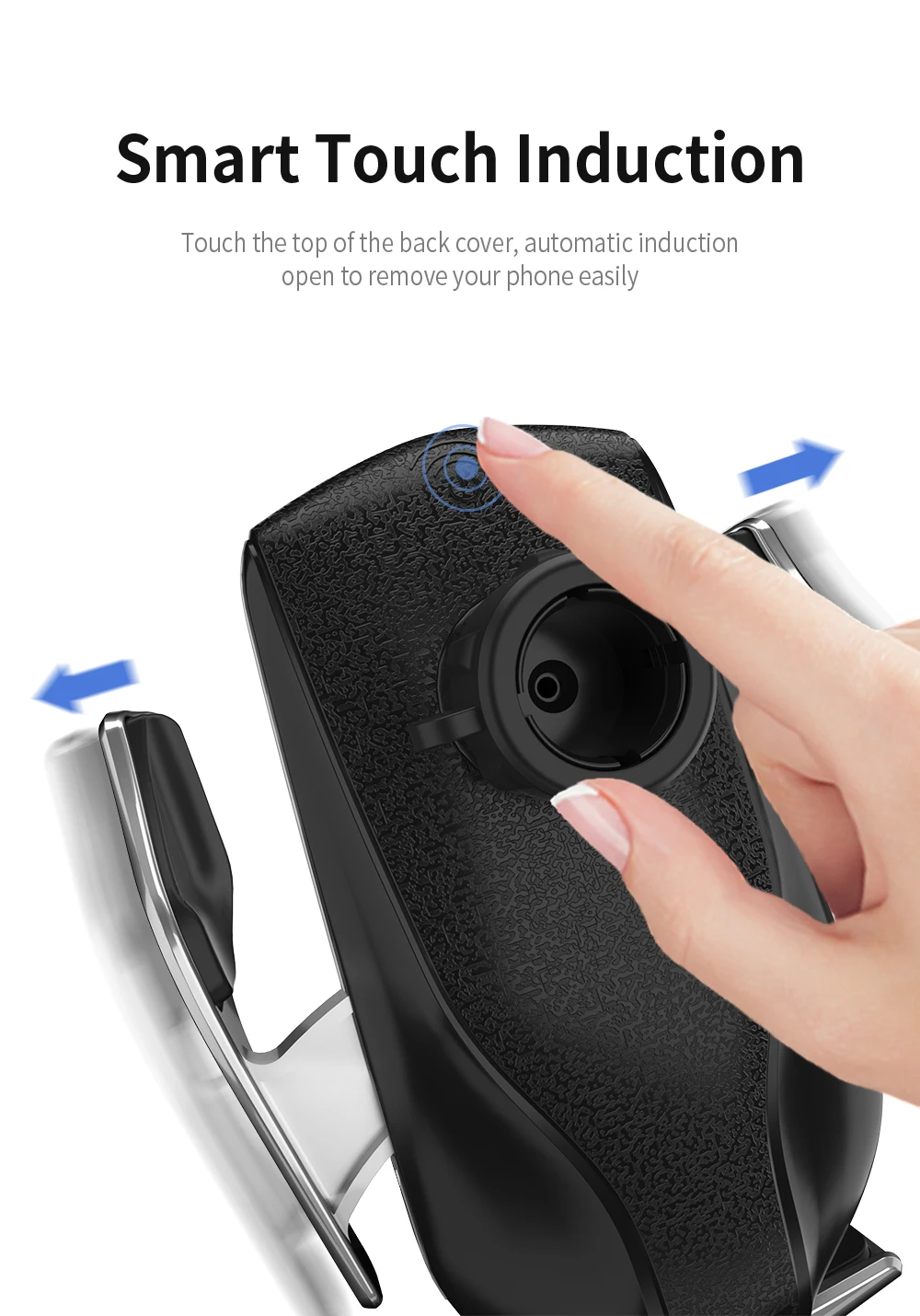 Carregador de Carro sem Fio de Fixação Brisa do Dashboard Suporte do Telefone Dcae Carga Rápida Automática qc 3.0 Mount For Iphone 11 Pro Max xr xs x 8 Samsung S10 s9 s8 Plus Nota 10 9 qi Carregamento Rápido Sensor Infravermelho Air Vent 10w 8 DCAE 10W Carga Rápida Carregador de Carro
