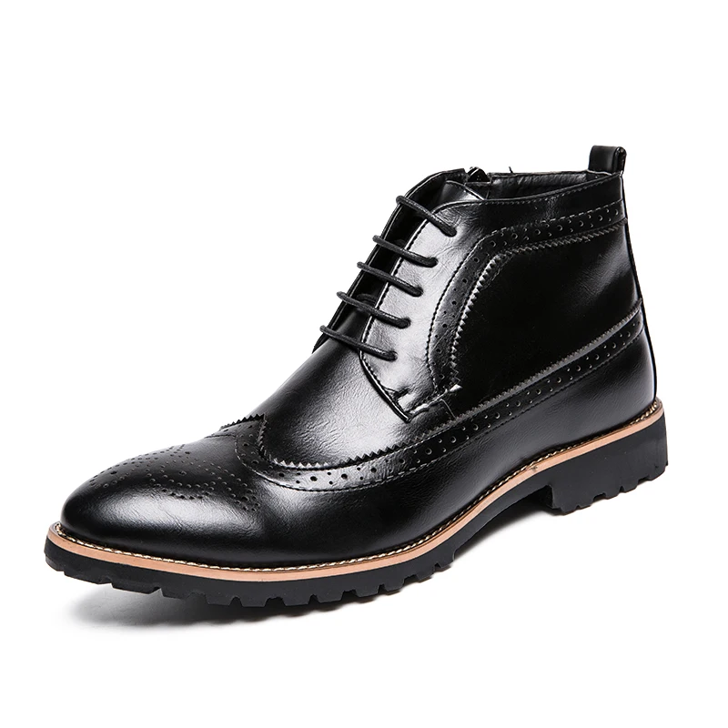 Vancat New Arrival Men Ankle Boots Dress Men's Shoes High Quality Fashion Chelsea Boots Autumn Brogues Soft Leather Casual Shoes Vancat New Arrival Men Ankle Boots Dress Men's Shoes High Quality Fashion Chelsea Boots Autumn Brogues Soft Leather Casual Shoes