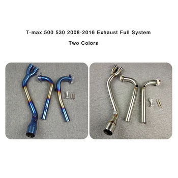 

Tmax 500 T-MAX 530 2008-2014 2015 2016 Scooter Full System Racing Exhaust Muffler Middle Mid Pipe For Yamaha Tmax 530 08-16