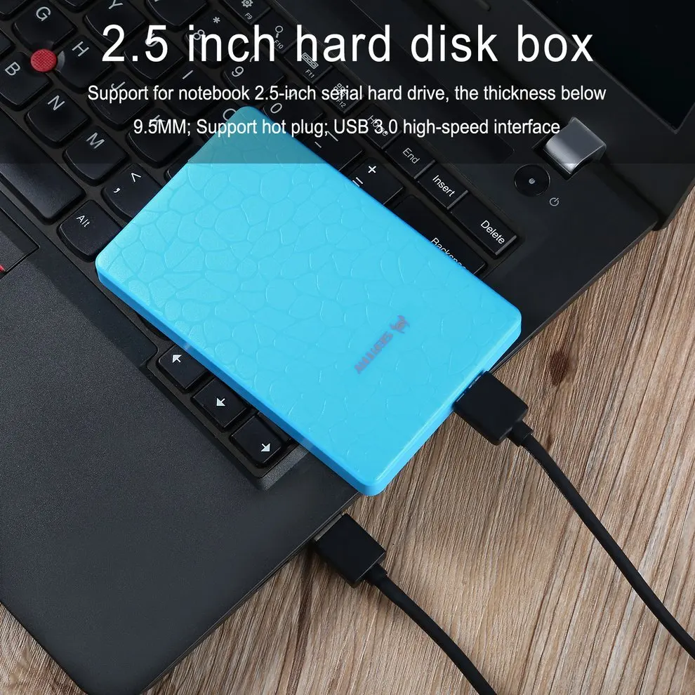 SEATAY HD101 2," USB 3,0 SATA 3,0 Hd коробка HDD жесткий диск Корпус для внешнего жесткого диска инструмент бесплатно 5 Гбит/с прозрачный 4 цвета