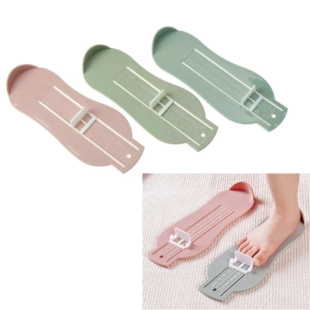 0-20cm Foot Measure Tool ABS Baby Care Kid Infant Foot Measure Gauge Shoes Size Measuring Ruler Tools Dropship 3 Colors