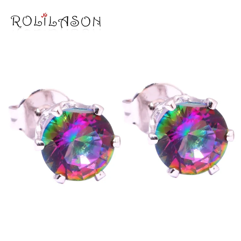 Мистический Цирконий сверкающий дизайн серебристые штампованные модные