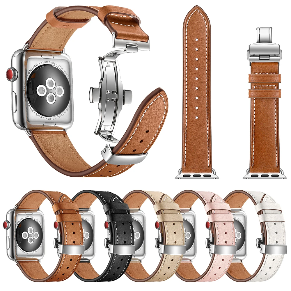 Силиконовый ремешок Laforuta для Apple Watch 40 мм 44 iwatch кожаный серия 4 3 2 1 наручных часов