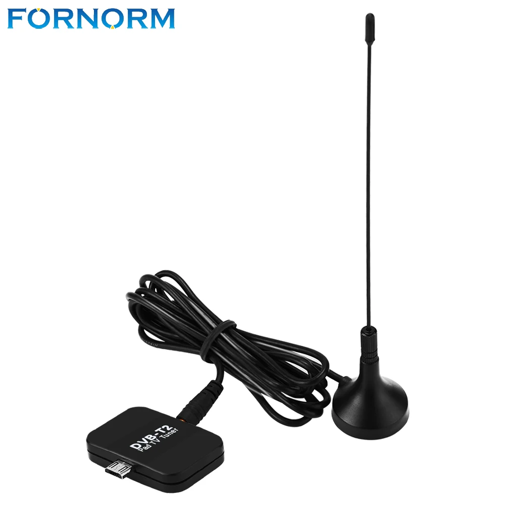 Fornorm USB DVB T2 ТВ тюнер HD 1080 P цифровой приемник Стик для телефона Android Планшеты Часы