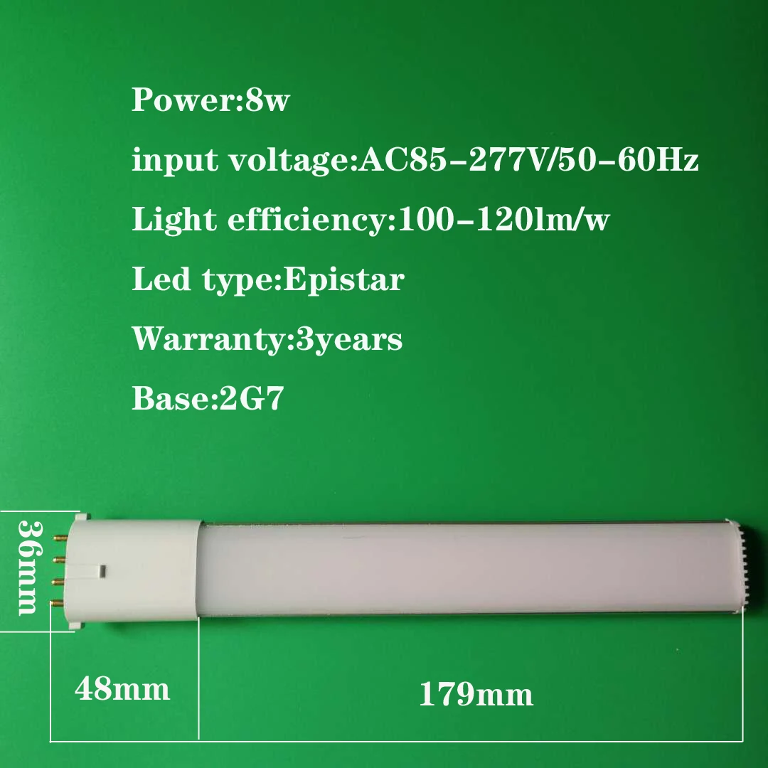 12 В 2G7 Светодиодная лампа 8 Вт 6 Вт 4 Вт led PL светильник яркость 2G7 Светодиодная лампа 8 Вт Замена CFL светильник