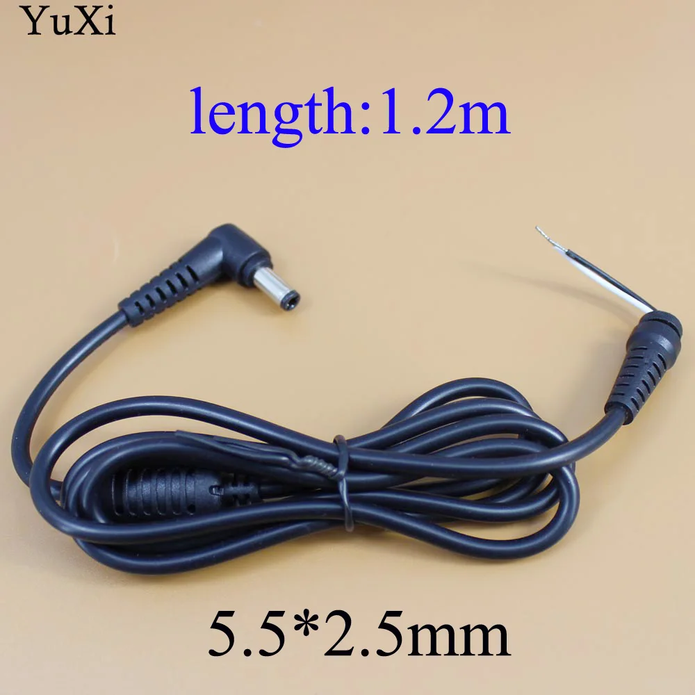 DC 5.5 x 2.5 5.5*2.5mm Power Supply Plug Connector With Cord  Cable For Toshiba for Asus for Lenovo Laptop Adapter AQJG New