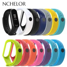 1 шт. силиконовый цветной ремешок для Xiaomi mi 3 сменный Мягкий ТПУ модный спортивный браслет для mi Band 3