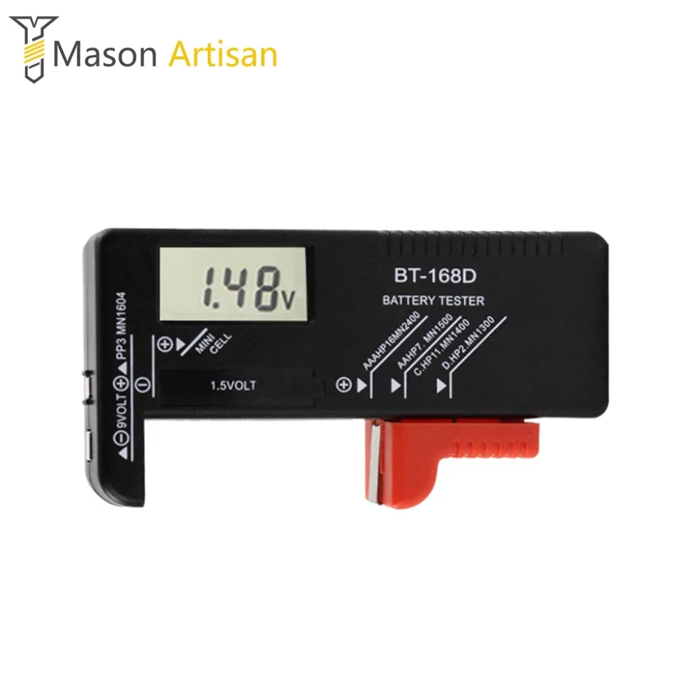 

1Piece Digital Battery Tester Battery Voltmeter Tester Power Indicator AA AAA C D 9V Universal Button Batteries Checker Tester
