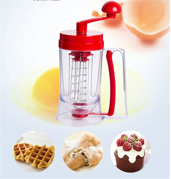 Kitchen hand held Batter dispenser hand shake Batter mixer Cream