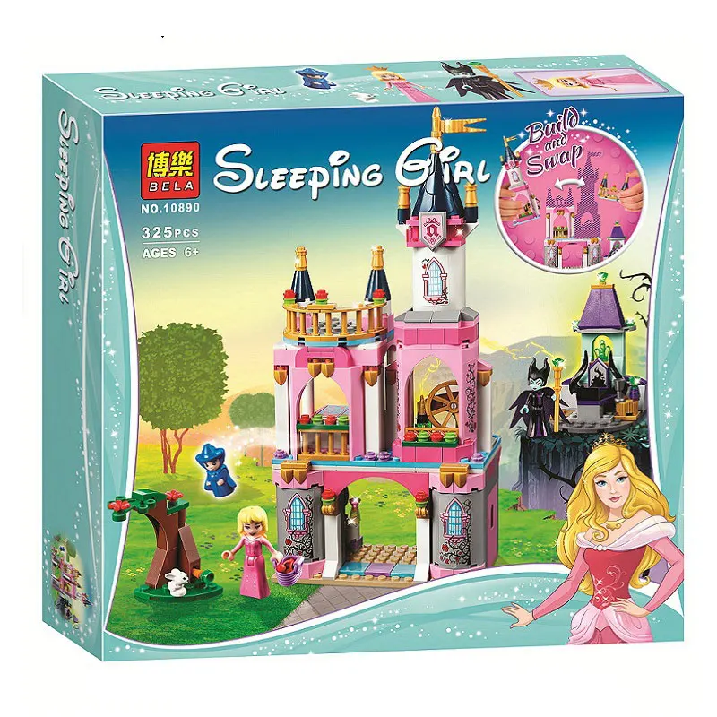 

Bela Princess Sleeping Beauty's Fairytale Castle Building Kit Compatible with Legoingly 41152 Bricks Toys For Children 325 Piece