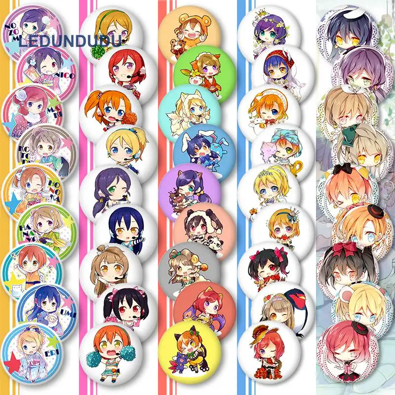 Женский рюкзак с надписью Love Live Значки для косплея 9 элементов|badge collection|badges for